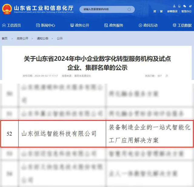 源禾生态丨恒远科技入选多地中小企业数字化转型服务商